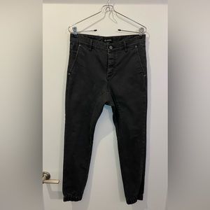 ZANEROBE waxed denim jogger.